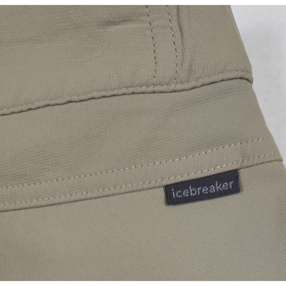 Icebreaker Men's Nylon Activewear Shorts, Tan Sz M - Picture 3 of 8